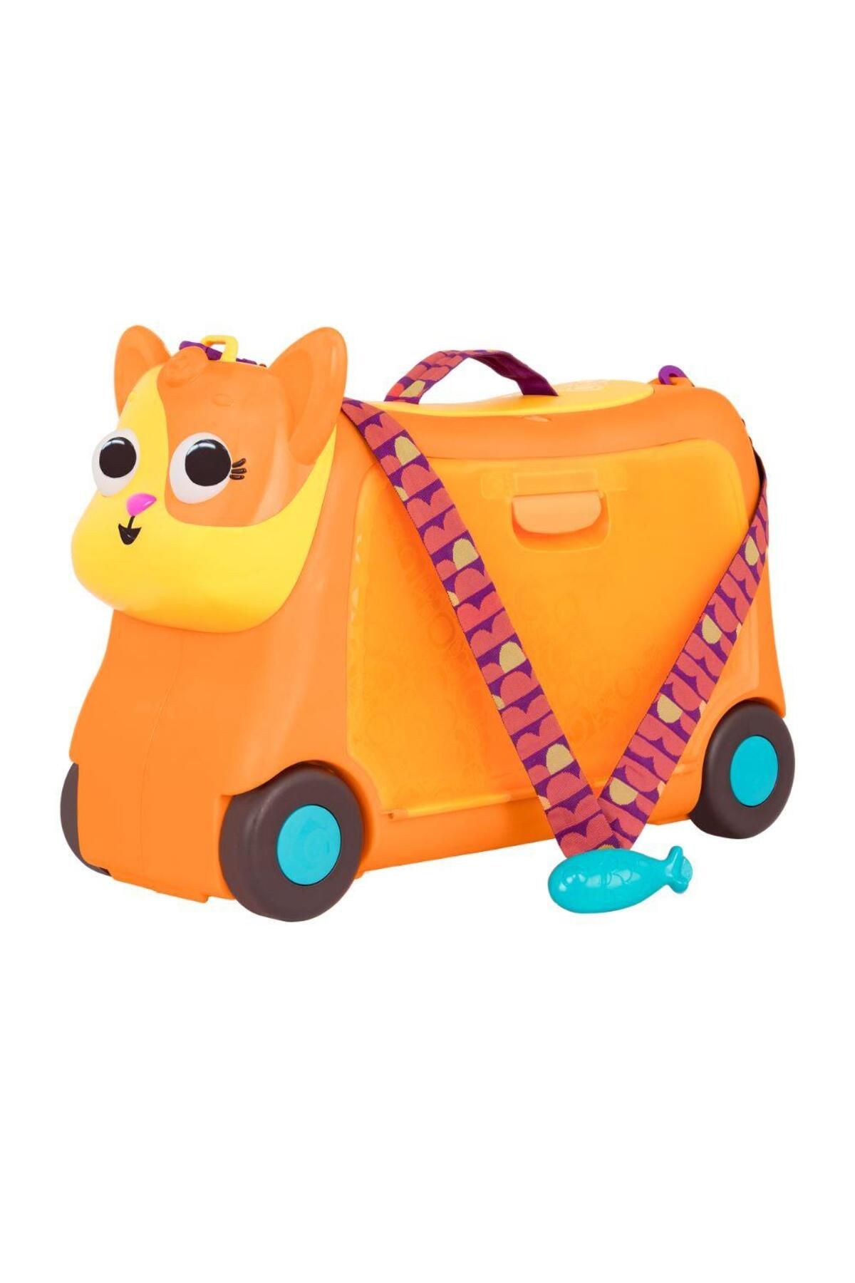 BToys B Toys Tekerlekli Çocuk Valizi Turuncu Kedi 2 Yaş Üzeri