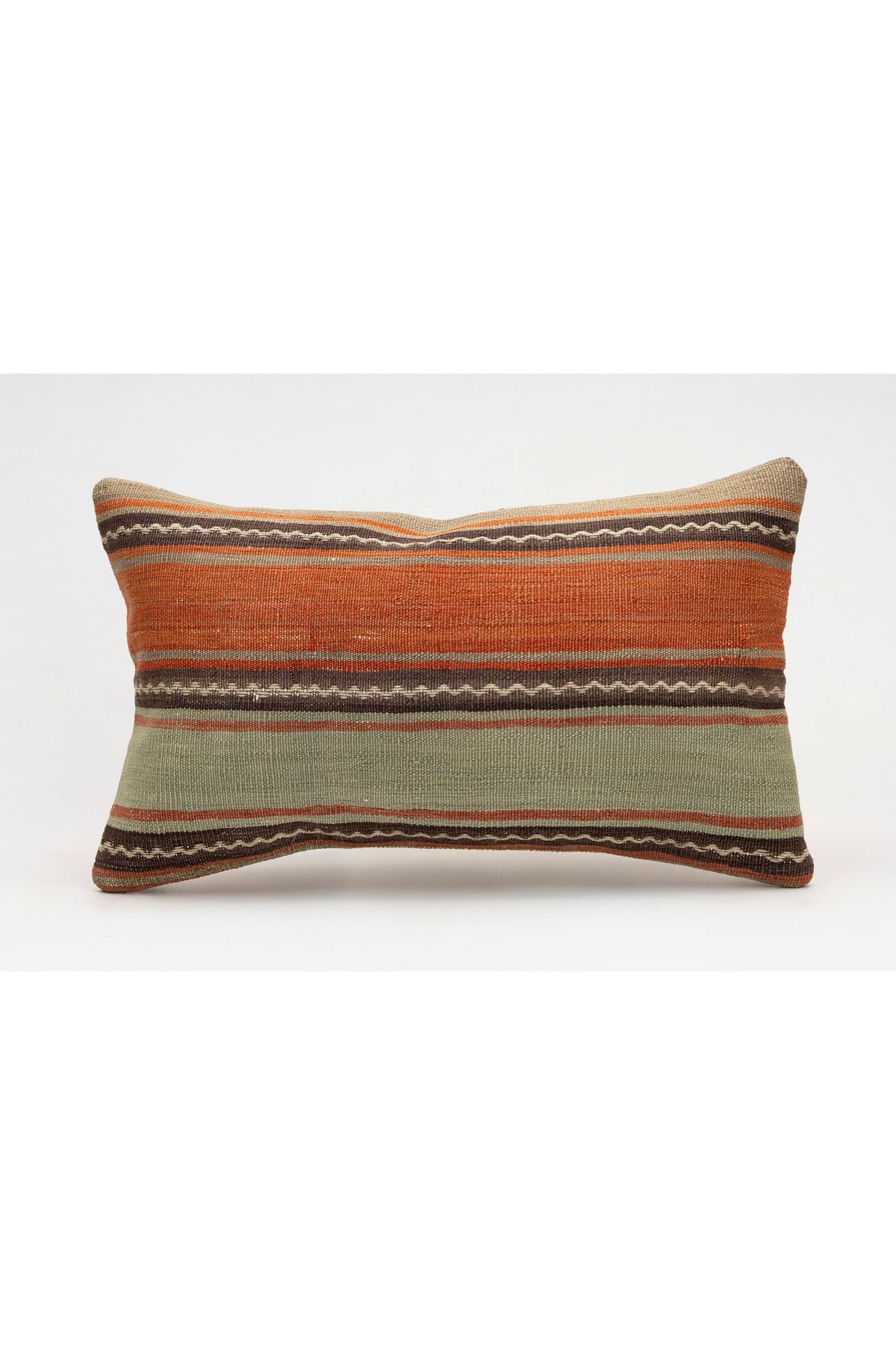 Kilim Whole Sale El Yapımı Kilim'den Yapılmış Vintage Kırlent Kılıfı, Yün, 30x50 Cm