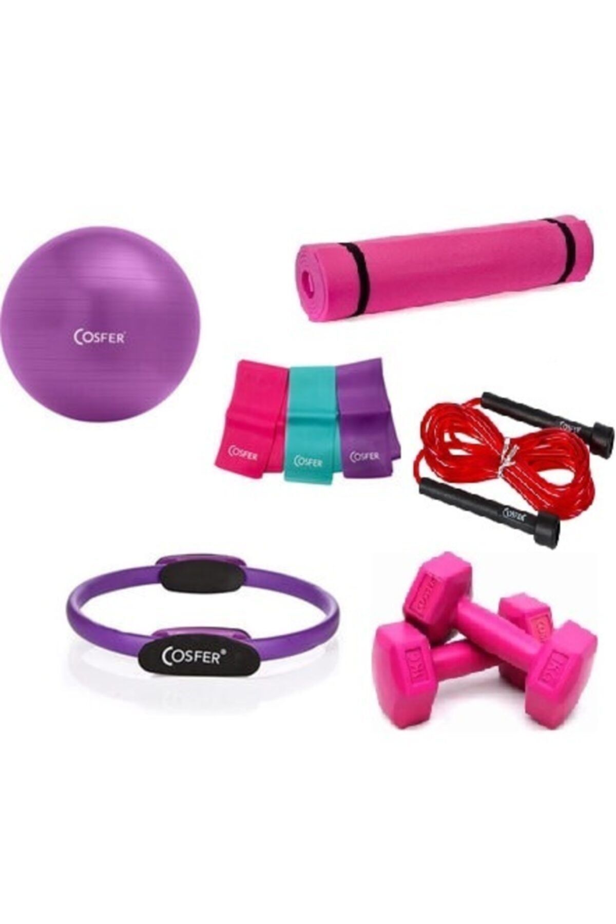 SerenityHaven Plates Ve Yoga Seti 9 Parça