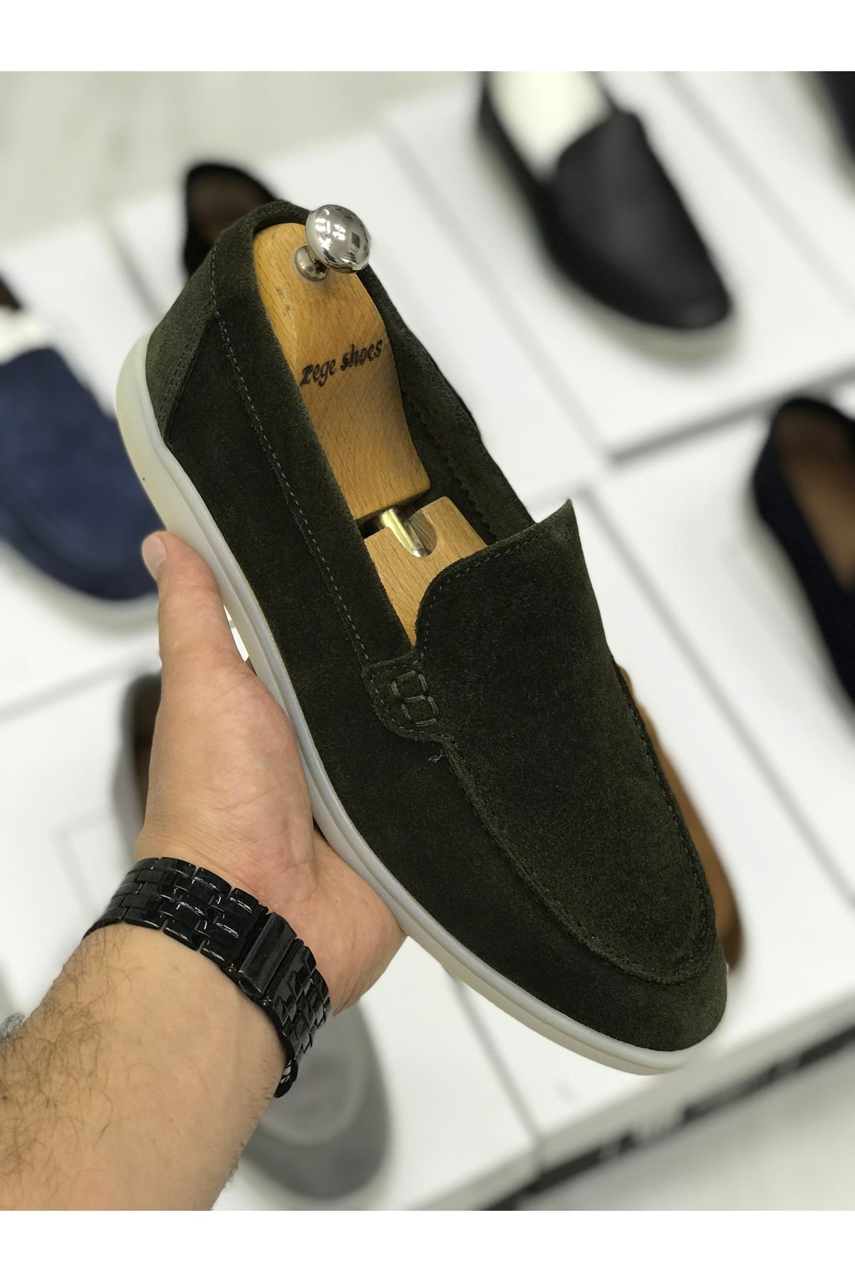Zegeshoes Yeni Sezon LP Hakiki Deri Ortopedik Loafer Casual Ayakkabı(kendi numaranızı tercih ediniz) Günlük