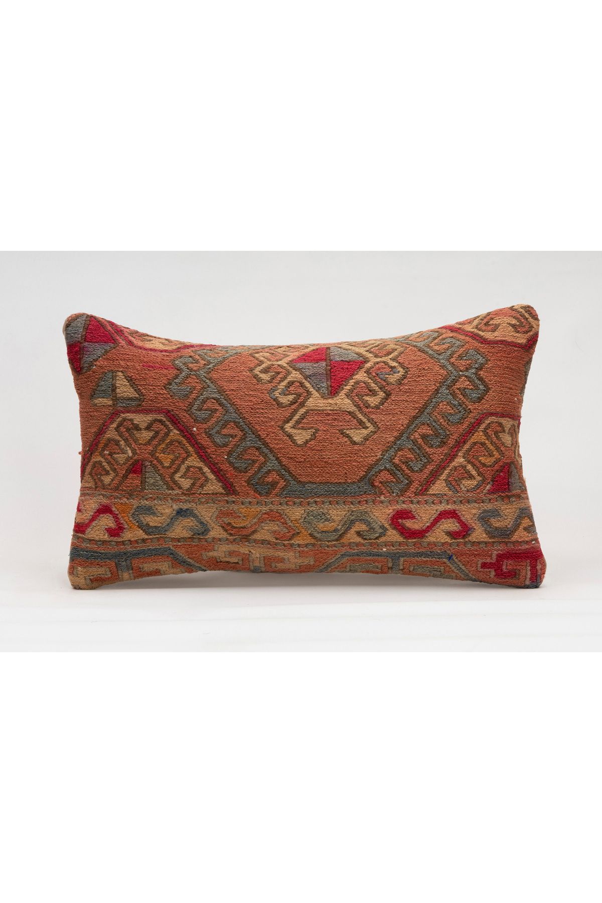 Kilim Whole Sale El Yapımı Kilim'den Yapılmış Vintage Kırlent Kılıfı, Yün, 30x50 Cm