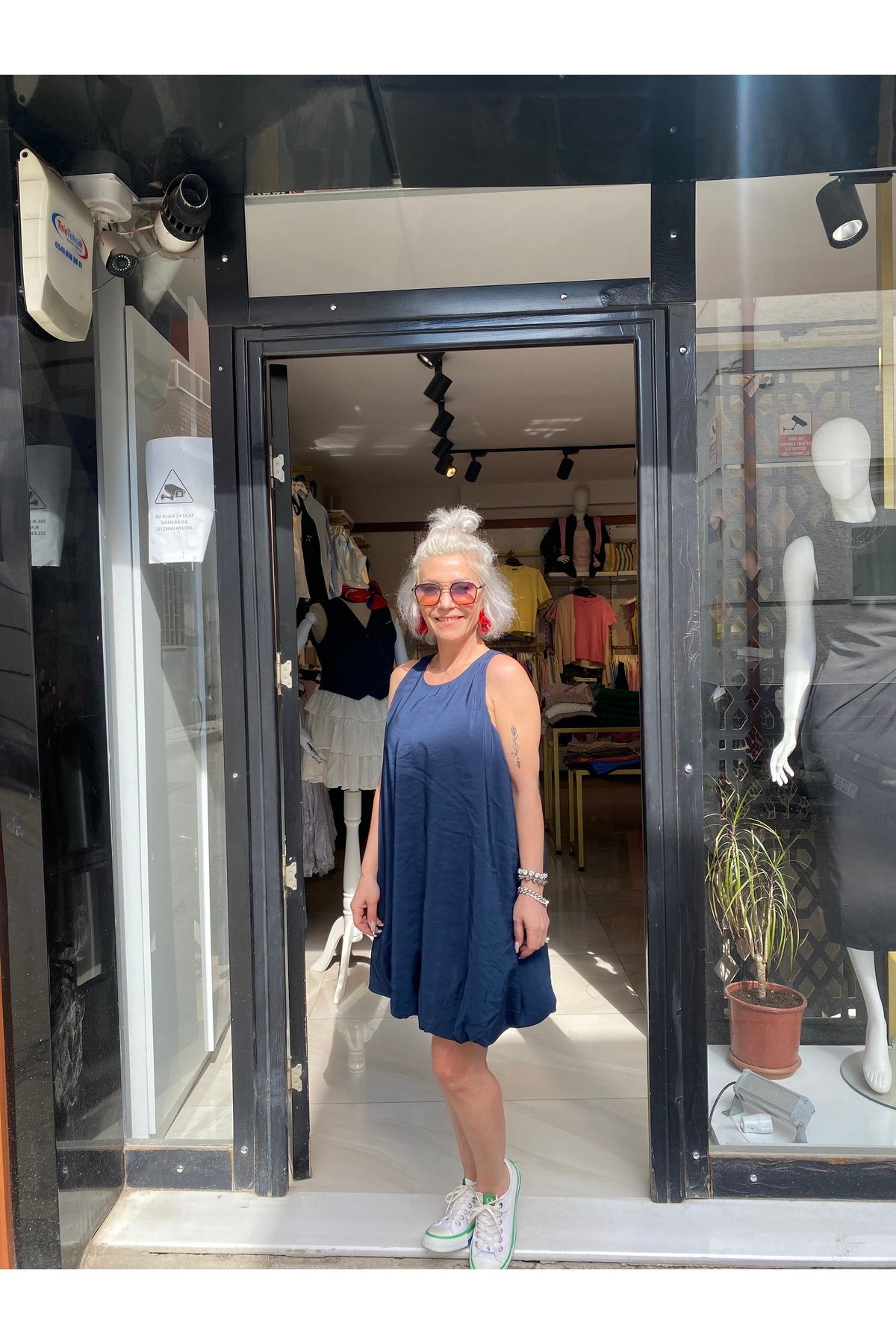 özlem adaşoğlu boutique İP BAĞLAMA DETAY BALON ELBİSE