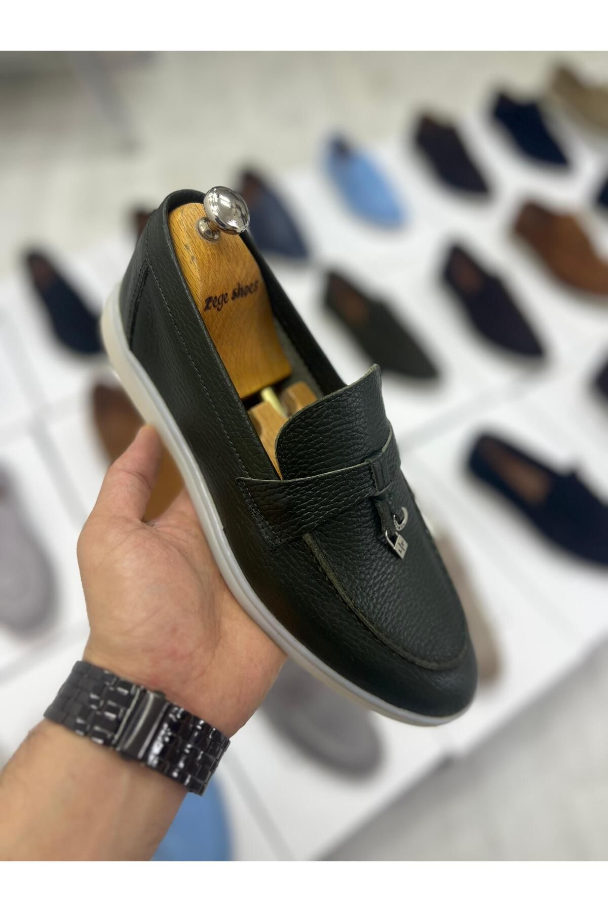 Zegeshoes Yeni Sezon LP Hakiki Deri Bağlı Ortopedik Loafer Casual Ayakkabı(kendi numaranızı tercih ediniz)