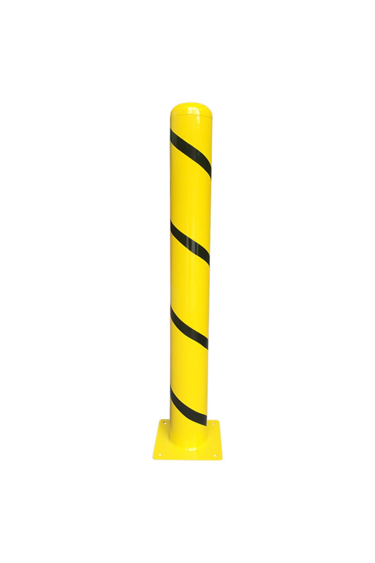 İlgi Trafik Kamyon Bariyer Metal Kaldırım Park Demiri Otopark Sabit Park Bariyeri 114mm 100 cm 2mm Siyah