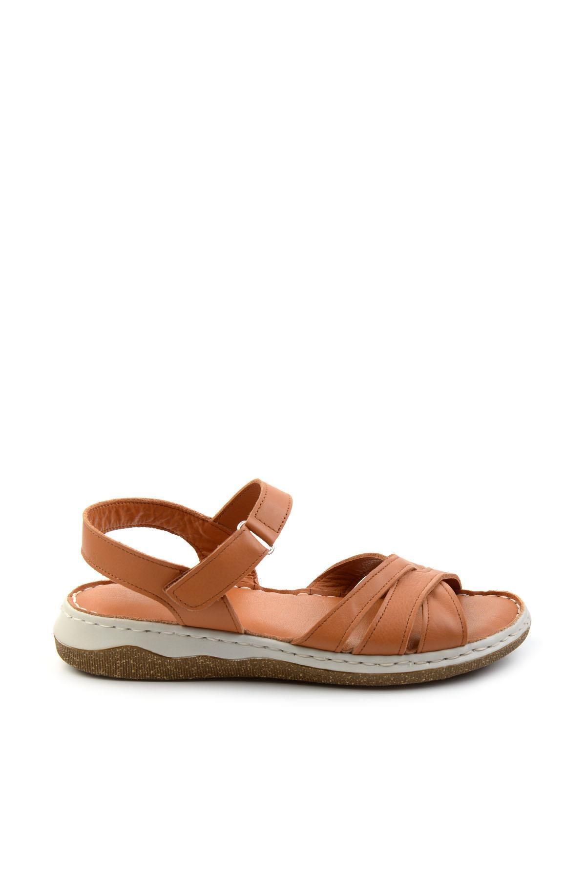 Bambi Taba Leather Kadın Sandalet K05281018603