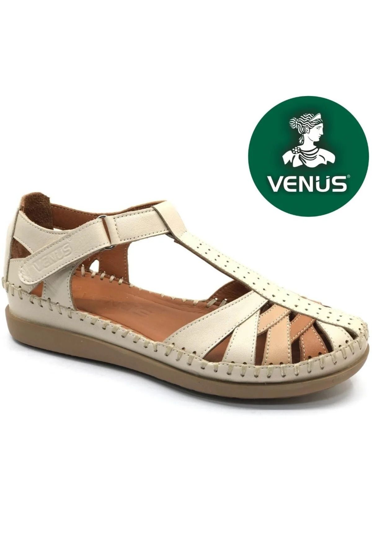Venüs VENÜS 25033540Y KADIN HAKİKİ DERİ ORTOPEDİK CIRTLI RAHAT SANDALET