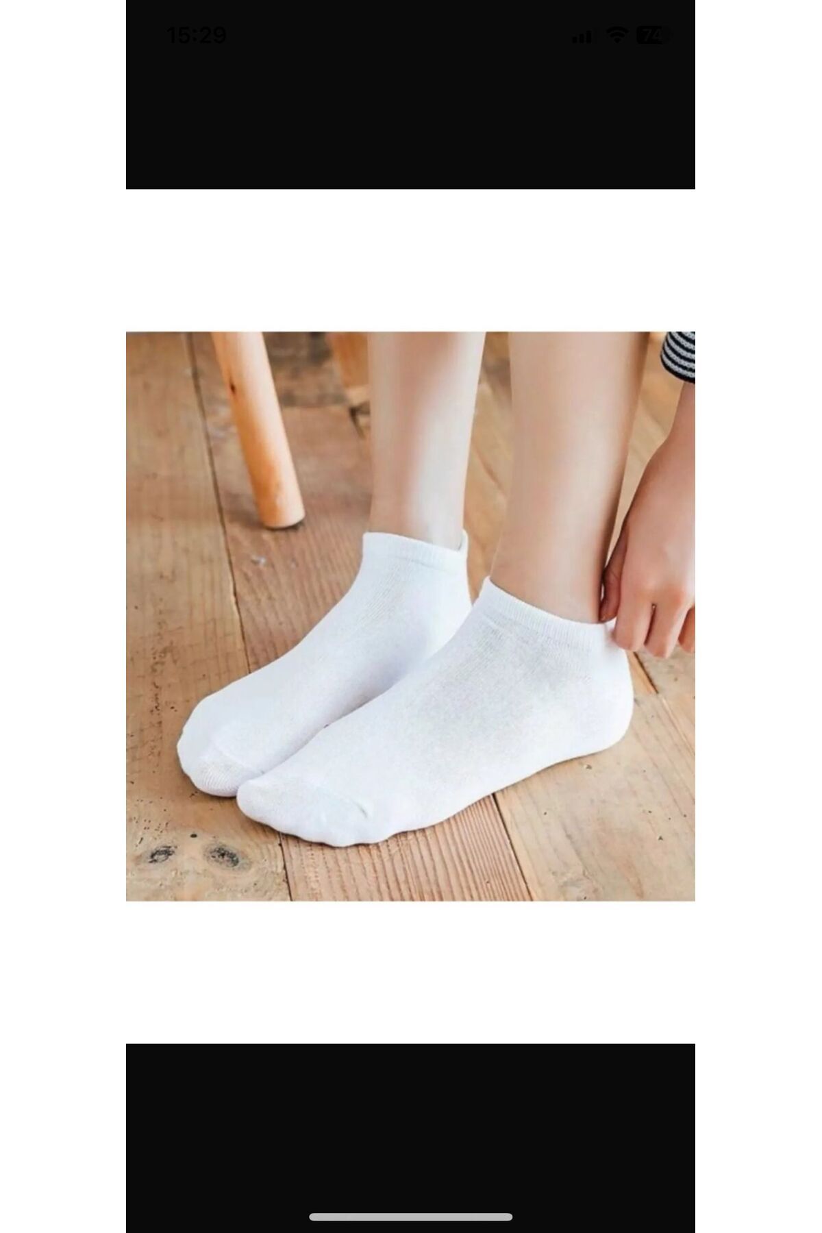 AyganStore Bambu Kadın Patik Beyaz Çorap Dikişsiz