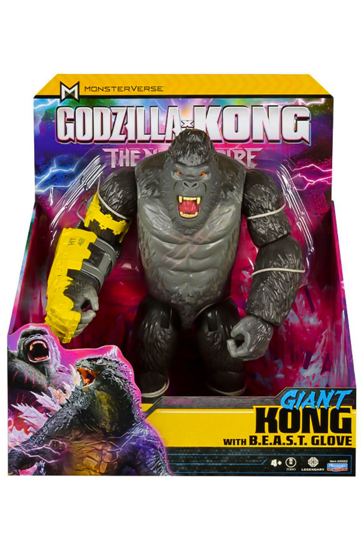 GIOCHI PREZIOSI Godzilla X Kong Dev Aksiyon Figürü 28 Cm Kong With Beast Glove 35550