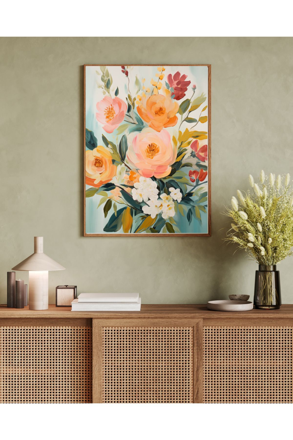 woodhomeworks tek parça salon ofis dekor tablo