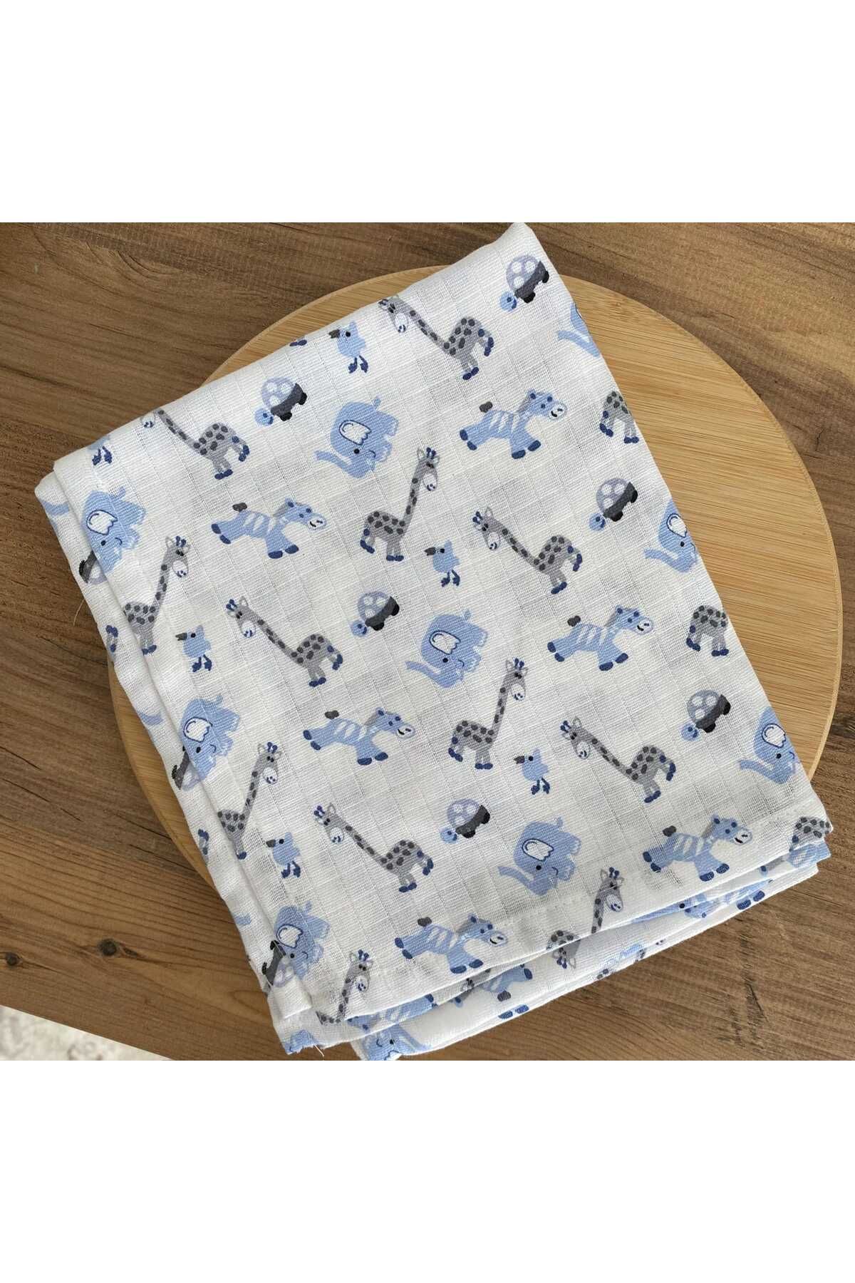 KAYRASTORETESETTÜR %100 Pamuklu 80x100 Bebek Müslin Battaniyesi