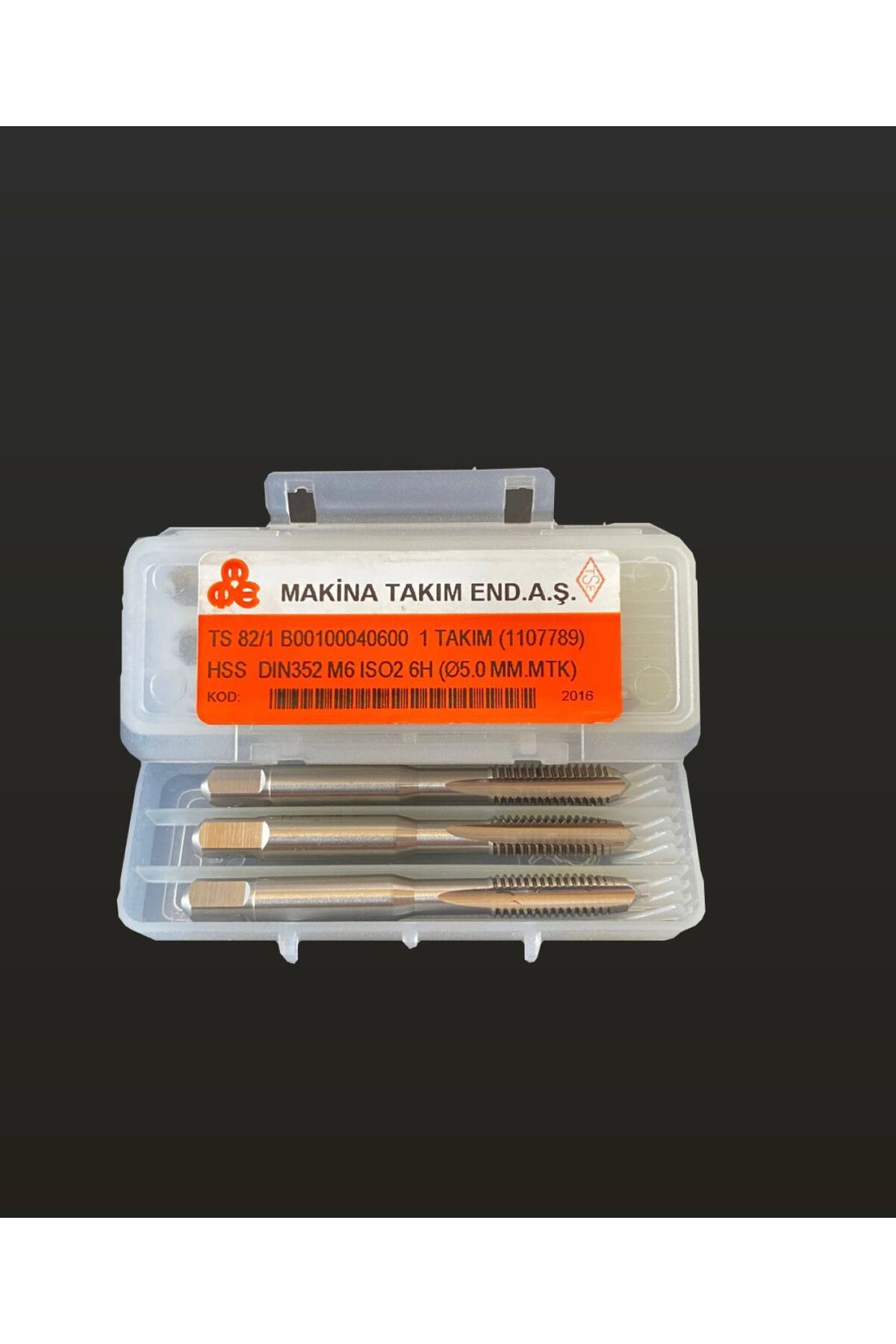 MTE Makina Takım M6 HSS DIN 352 Metrik Normal Vidalı 3'lü Takım Kılavuzu (El Kılavuzu)