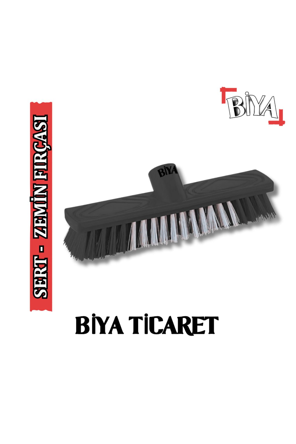 BİYA Lüks Sert Yer Fırçası Siyah