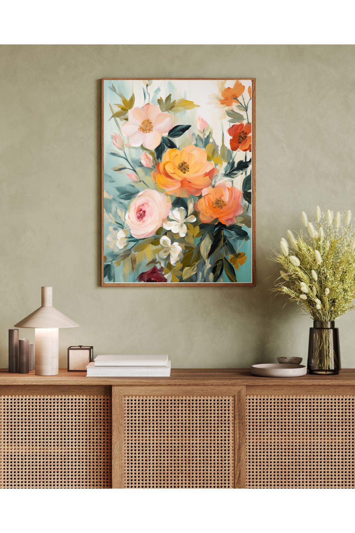 woodhomeworks tek parça salon ofis dekor tablo