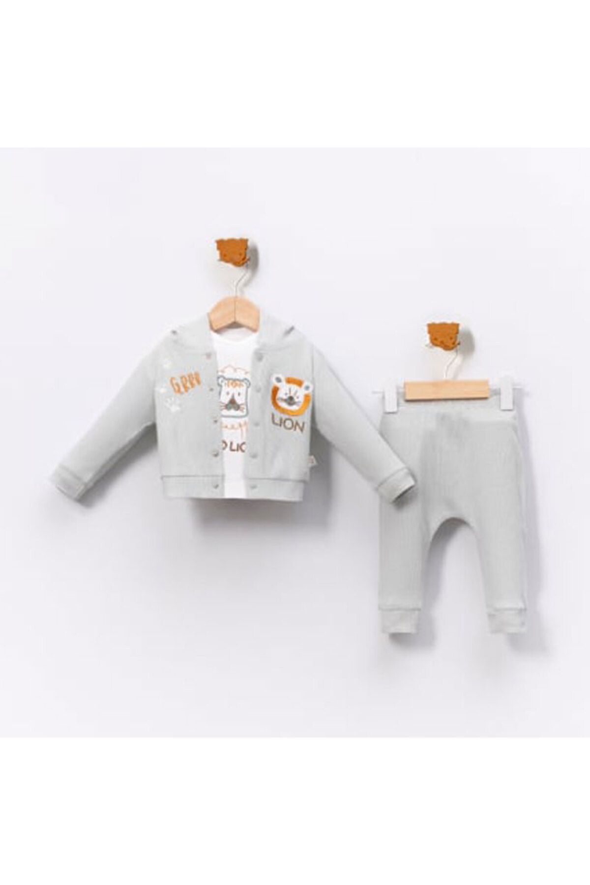 Butik ERKEK BEBEK 9-24 AY HIRKALI 3 LÜ TAKIM YEŞİL