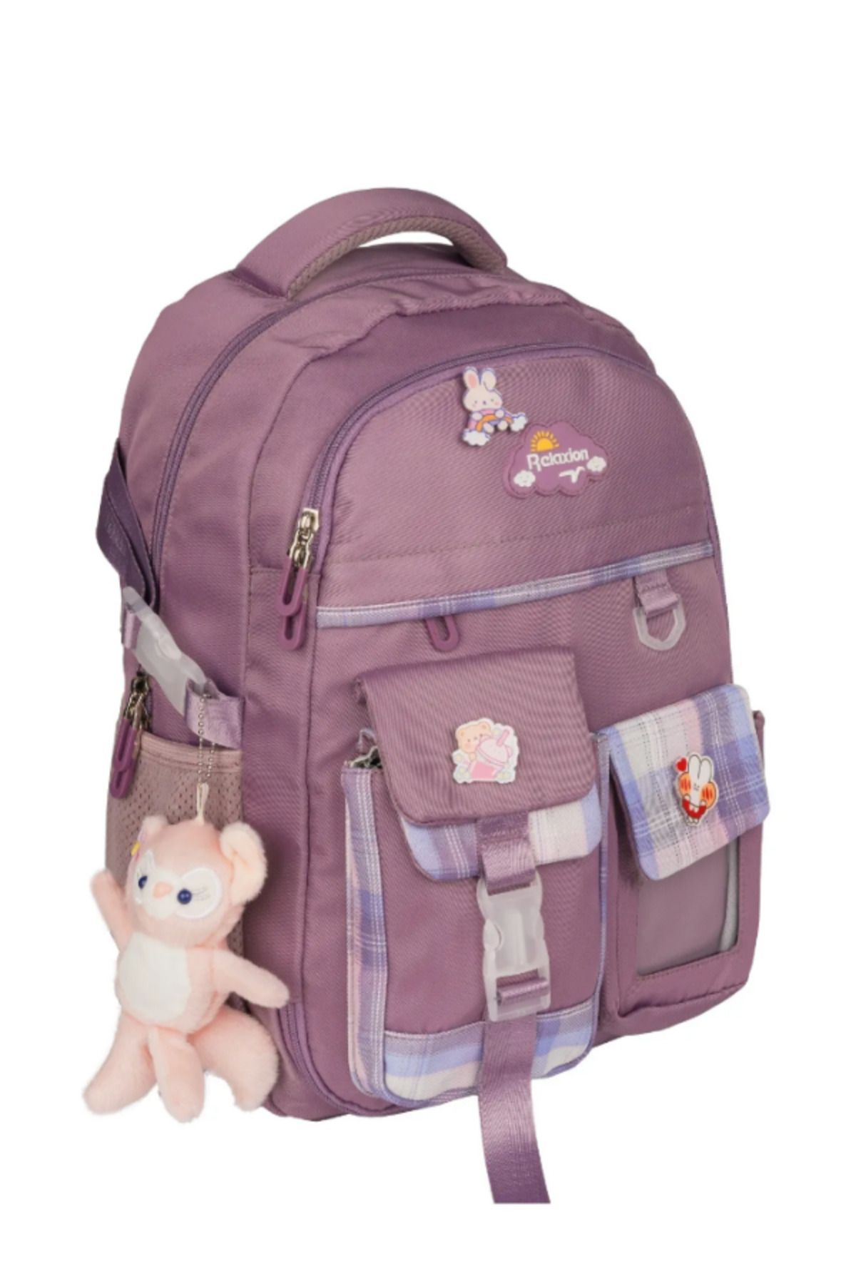 Benittokids Relaxion 7 Bölmeli Sırt Destekli Aksesuarlı İç Bölmesi Organizerli Tasarım Okul Sırt Çantası 1450