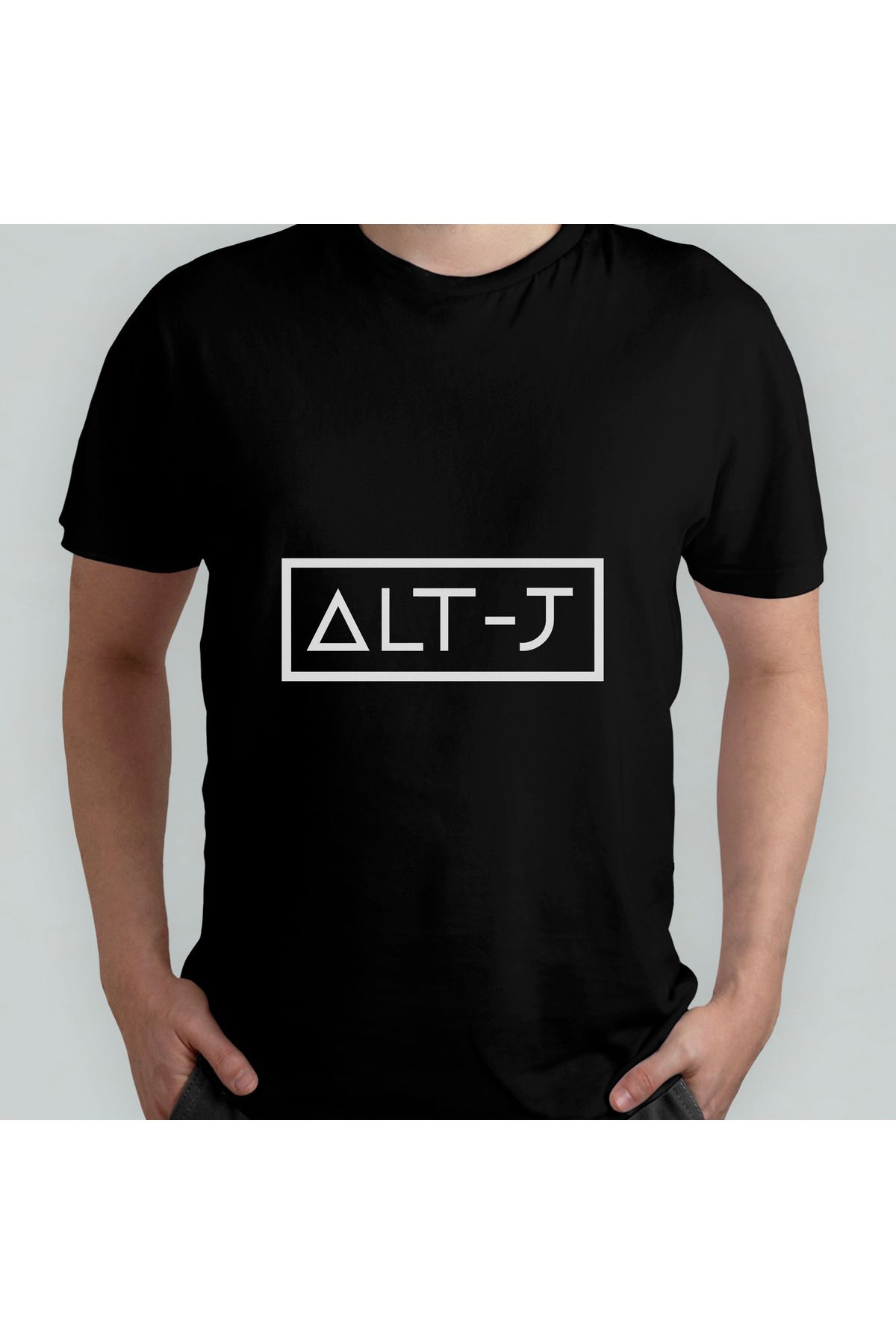 Pixxa Alt-J Unisex %100 Pamuklu Bisiklet Yaka T-Shirt Model 2
