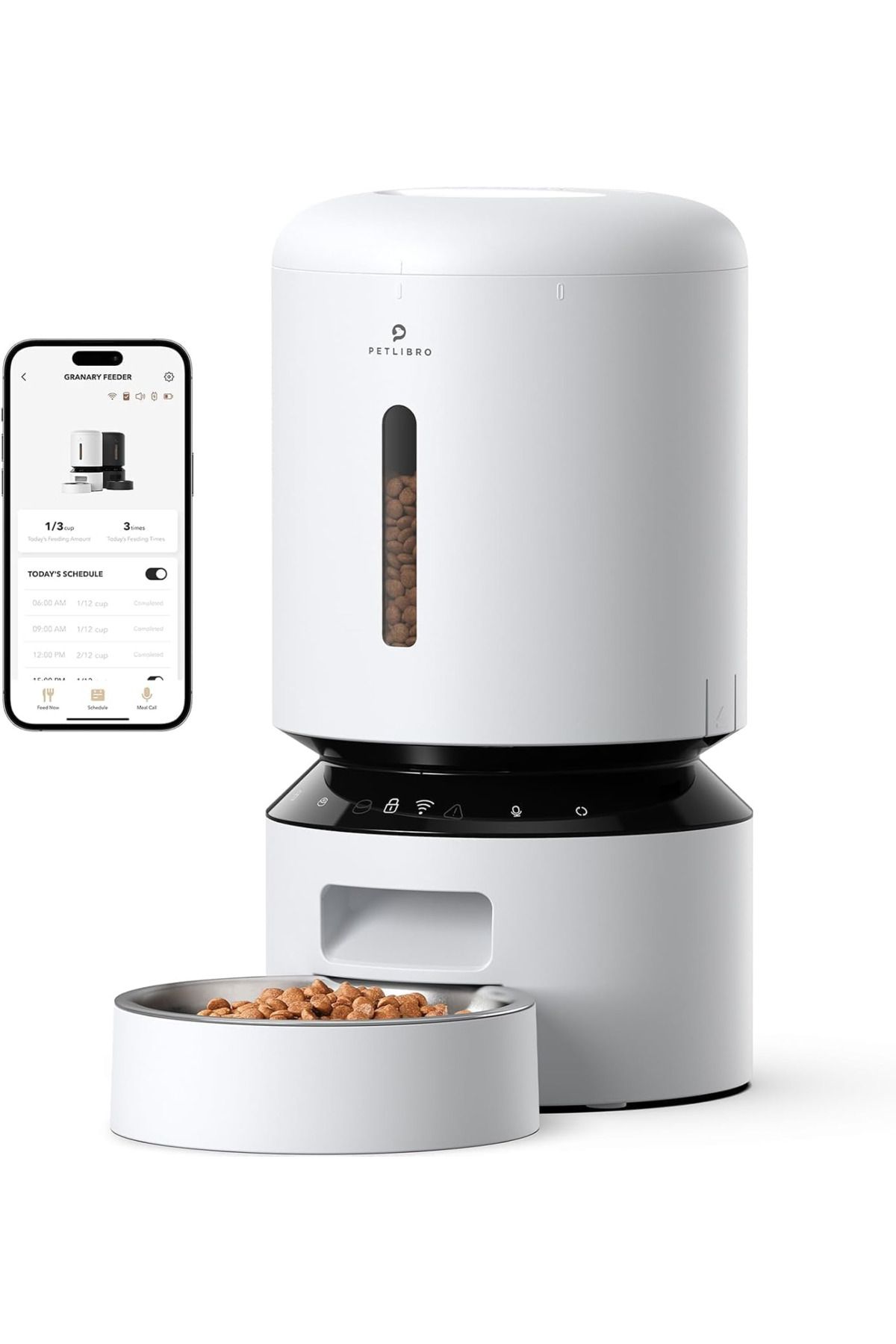 petlibro 5L Akıllı Otomatik Mama Kabı 5G/2.4G Wi-Fi Kontrollü Taze Beslenme