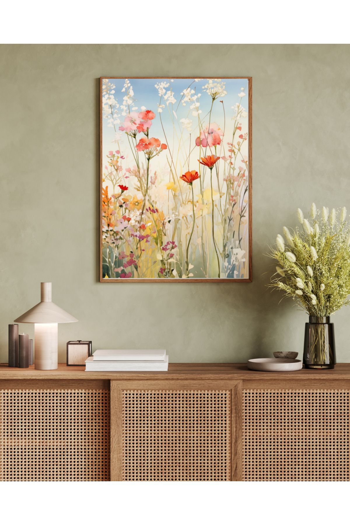 woodhomeworks tek parça salon ofis dekor tablo
