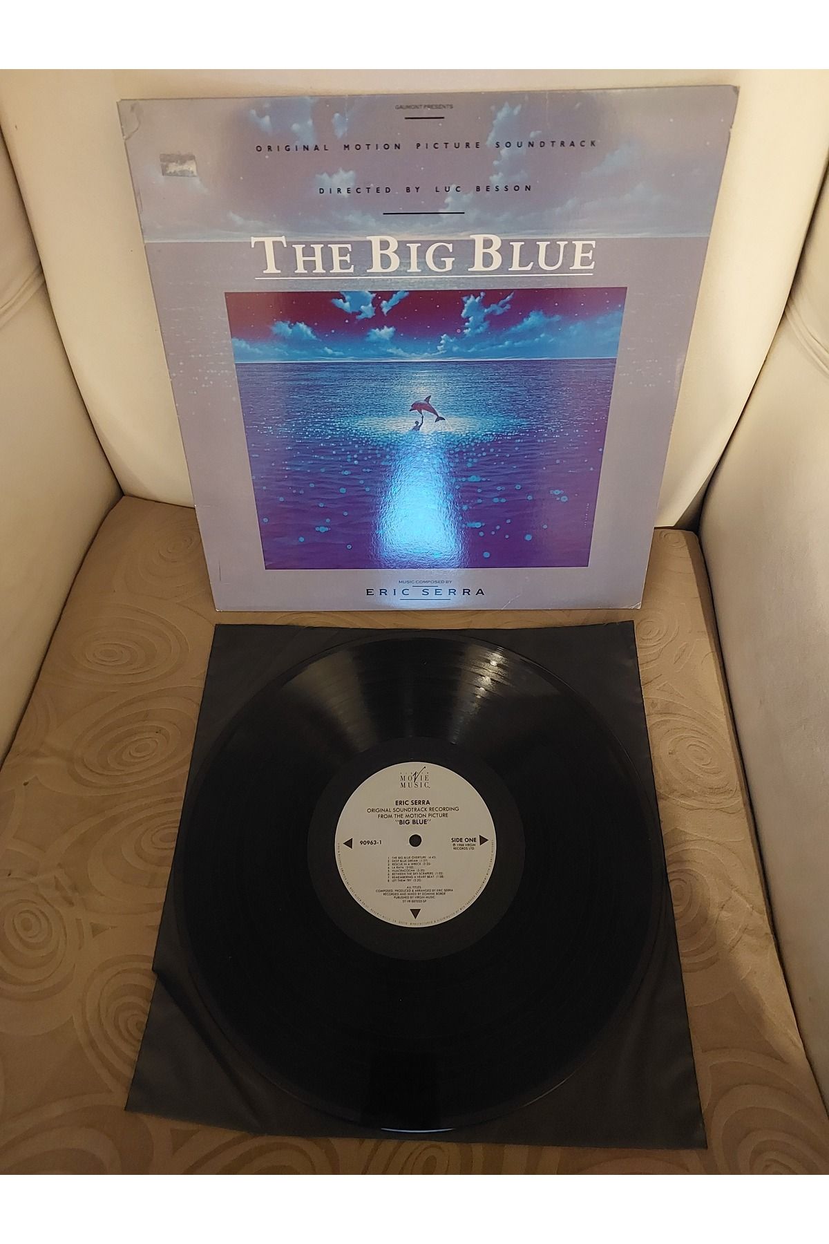 Plakperest Eric Serra – The Big Blue (Soundtrack) - 1988 USA Basım - 33 lük LP Plak Albüm