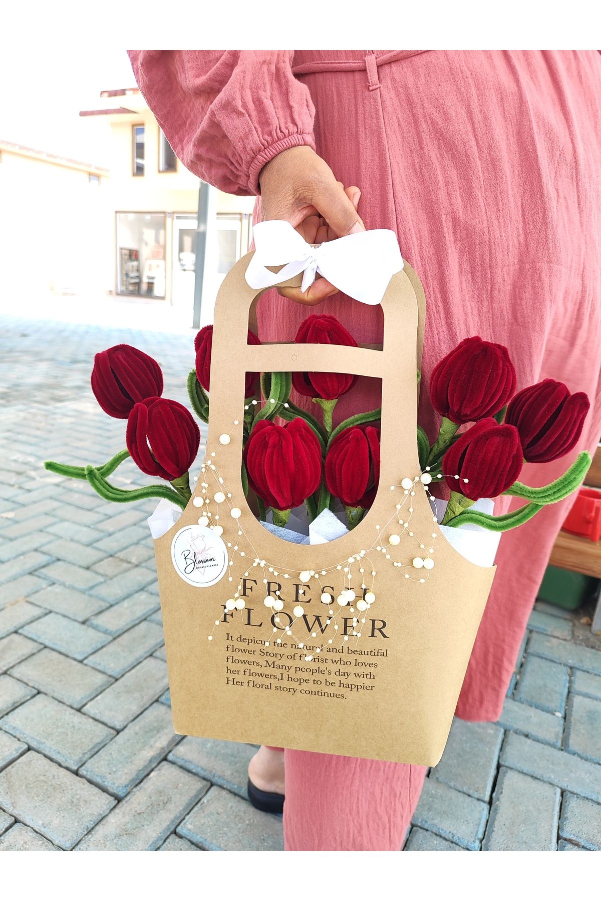 Handmade Lale çantası