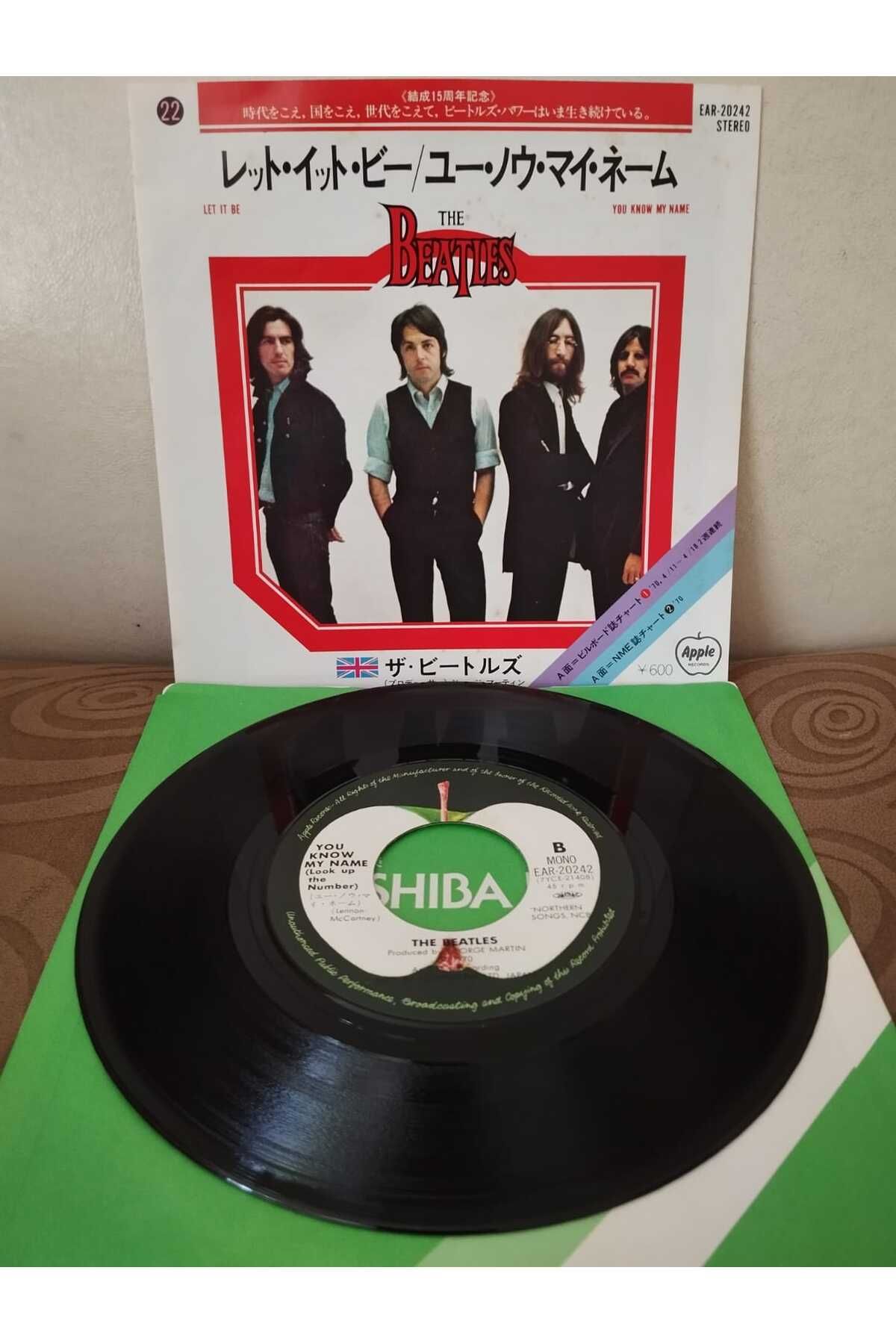 Plakperest The Beatles - Let It Be / You Know My Name - 1977 Japonya Basım 45lik Plak-2.El