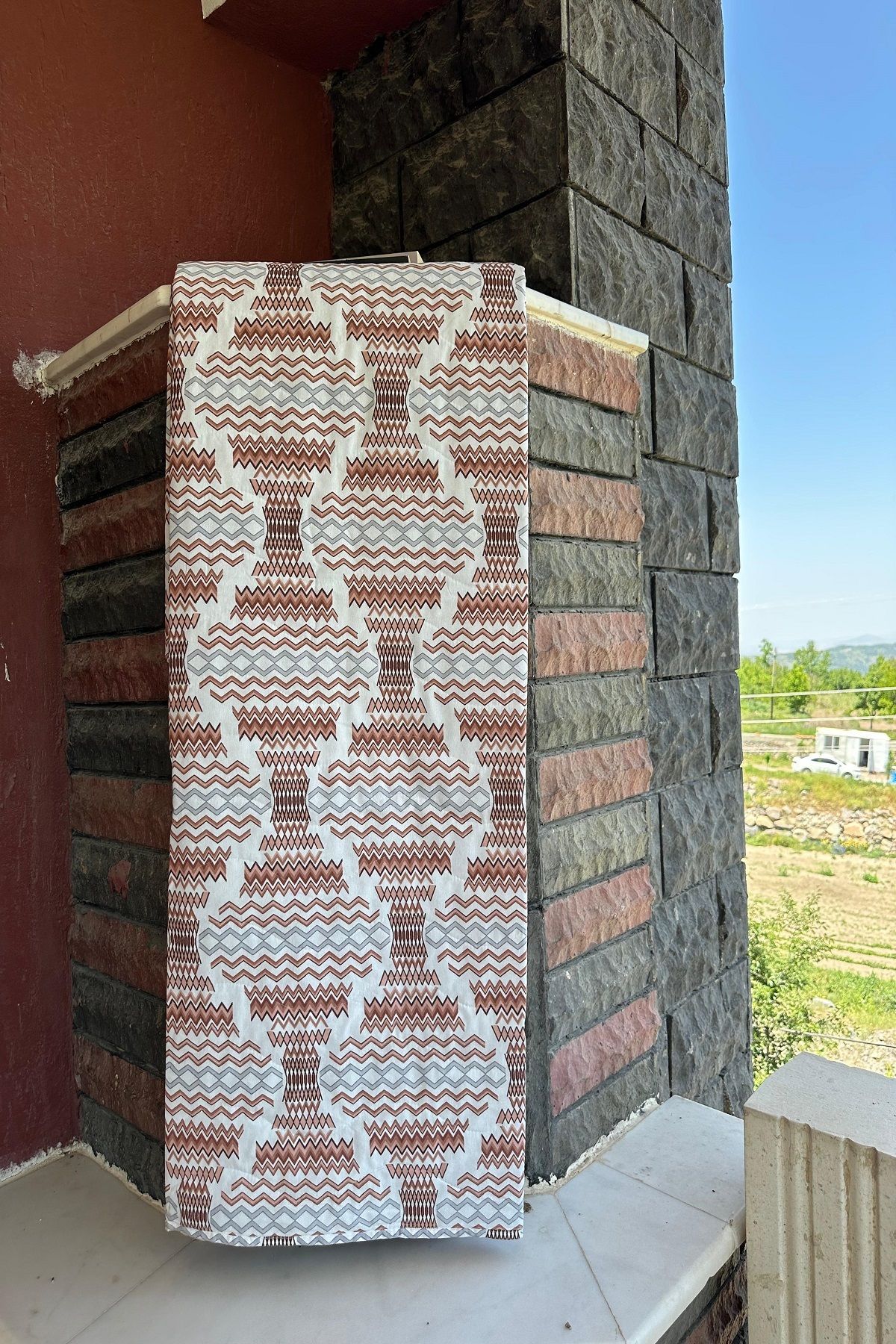 Sofline Çift Kişilik Çok Amaçlı Pike, Yazlık Pike, Desenli Pike, Yatak Örtüsü (195x220cm)