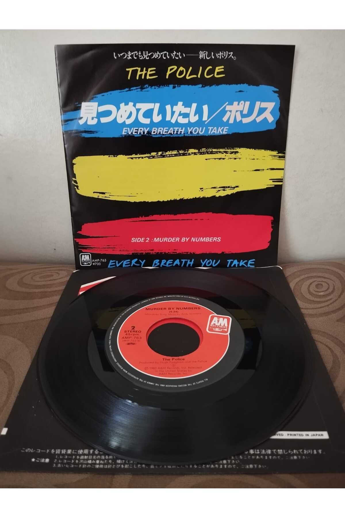 Plakperest The Police - Every Breath You Take - 1983 Japonya Basım 45lik Plak-2.El