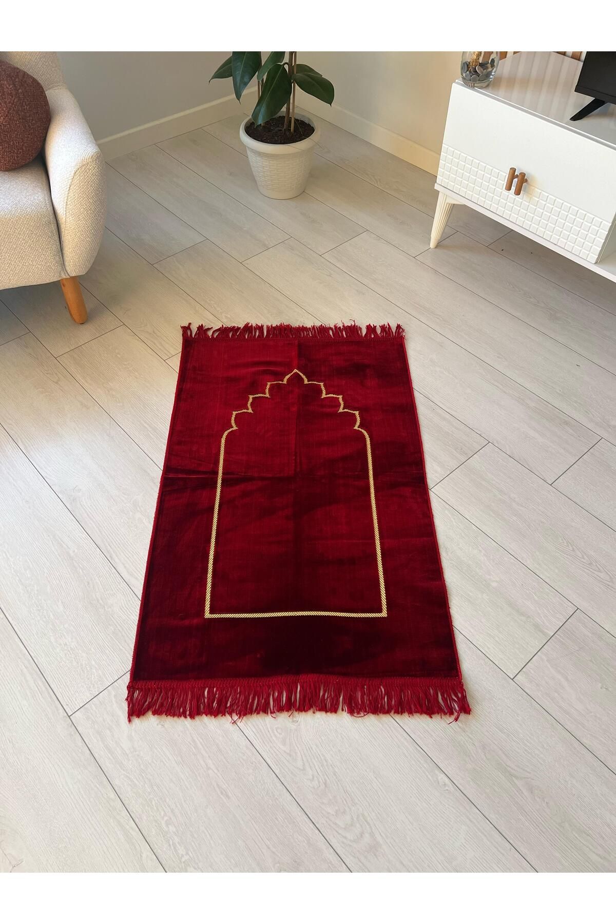 hicazavm Kaliteli Kadife Namaz Seccadesi
