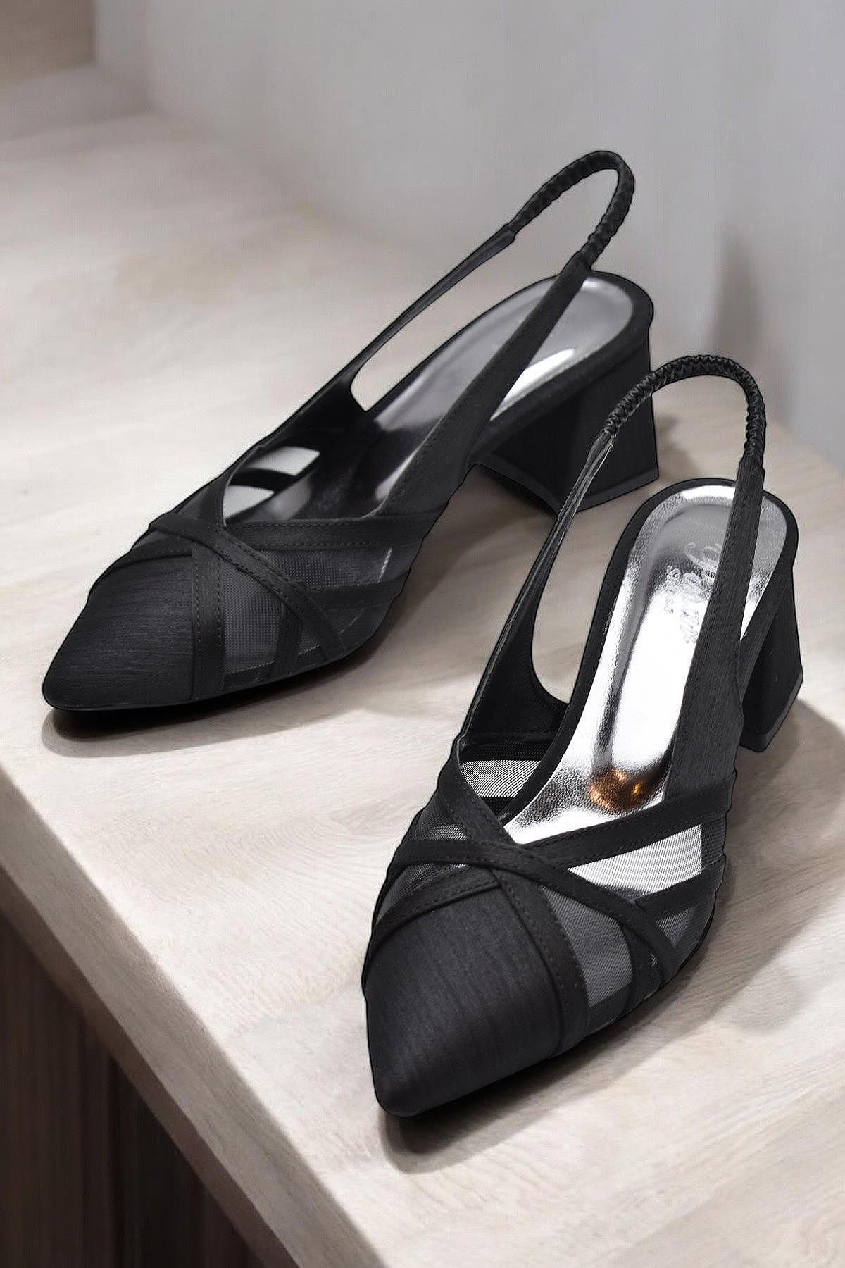 ISPARTALILAR 6521 4cm Kadın Topuklu Ayakkabı Stiletto Abiye Düğün Nişan Ayakkabısı