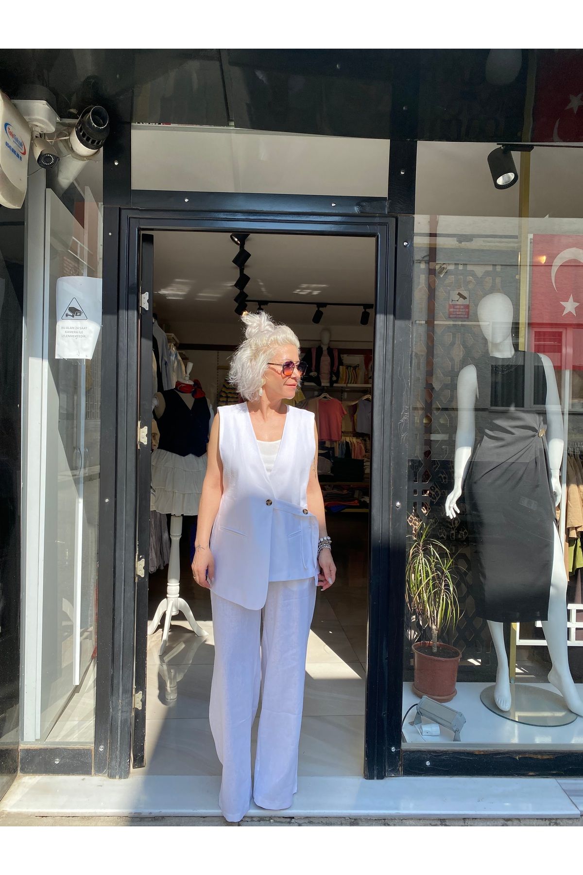 özlem adaşoğlu boutique KETEN YELEK