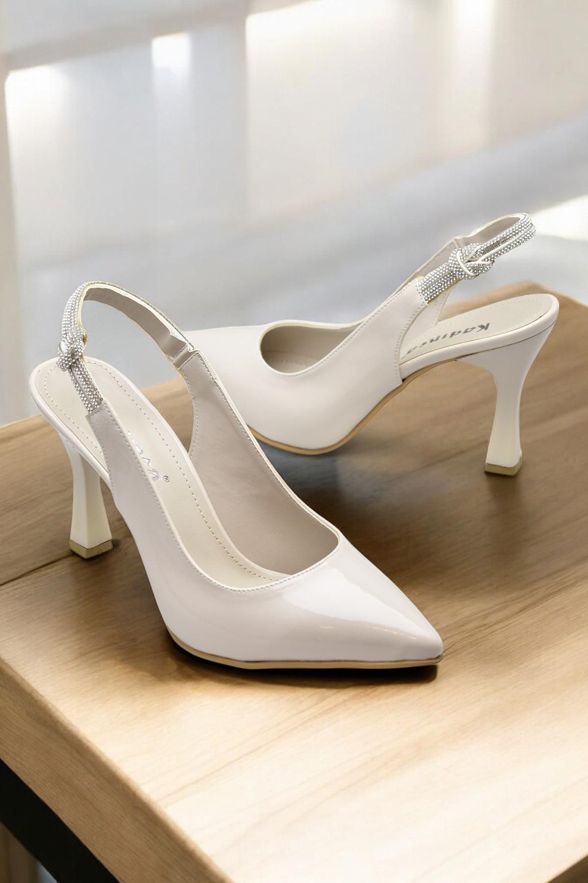 ISPARTALILAR 6509 9cm Kadın Topuklu Ayakkabı Stiletto Abiye Düğün Nişan Ayakkabısı