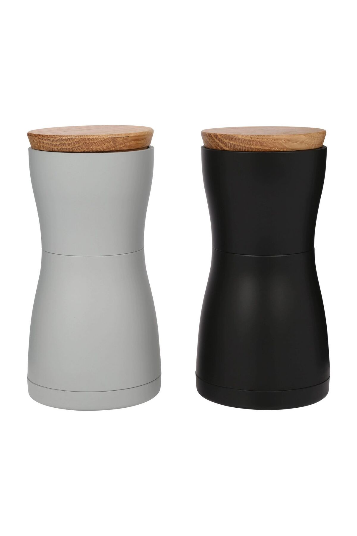 ADHOC Twin Pfeffer ve Tuz Değirmeni Seti 13,3 cm, Keramik Öğütme ve Aromalı Kapak