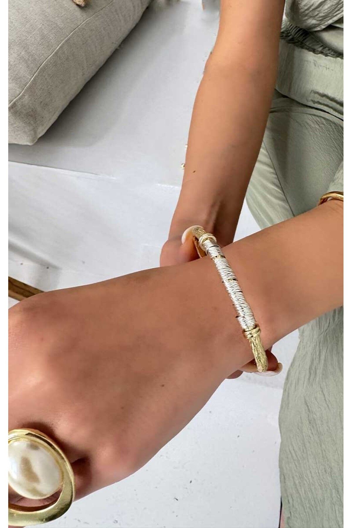 BYP Atelier Zaman Halkası Bileklik Gold