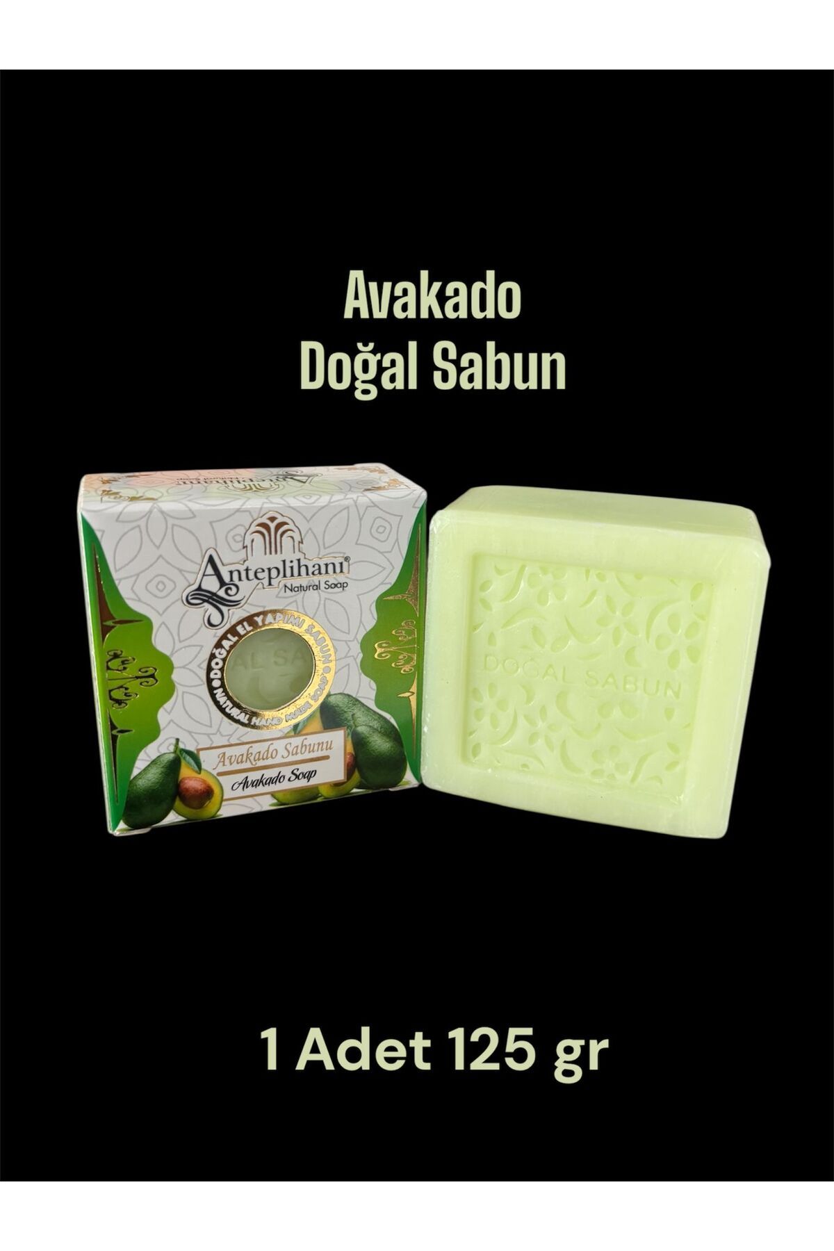 ANTEPLİHANI AVAKADO SABUN, AVAKADO, MİS KOKULU DOĞAL EL YAPIMI NATUREL SABUN, SOAP (1 ADET 125GR)