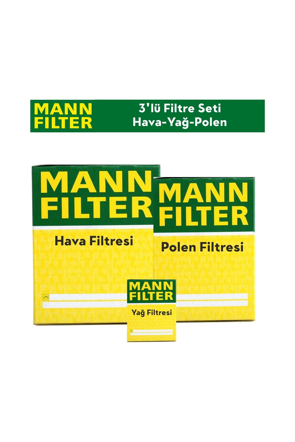MANN Peugeot 407 1.6 HDİ Filtre Bakım Seti 3'Lü 2005-2011 MANN BS115331