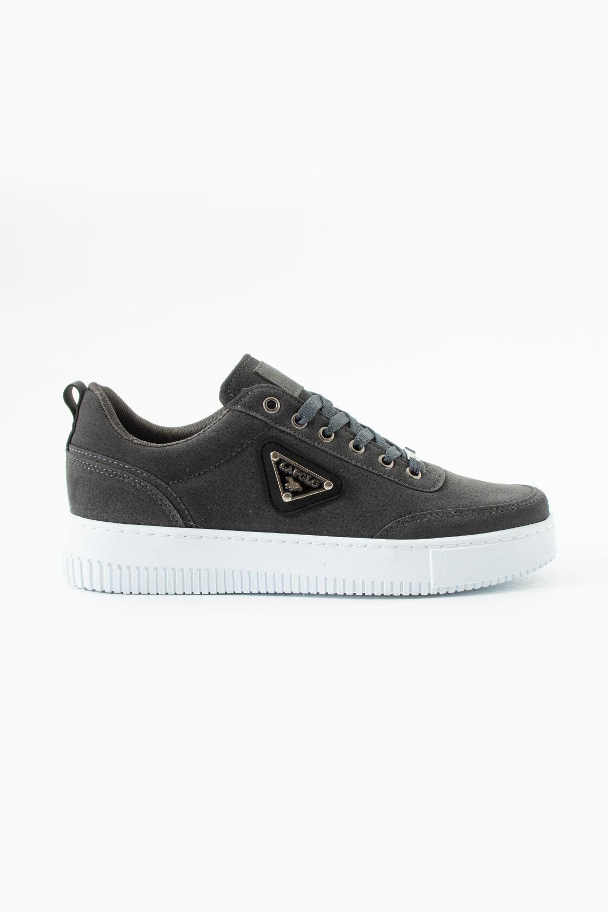 L.A Polo Kalın Tabanlı Füme Renk Süet Erkek Sneaker