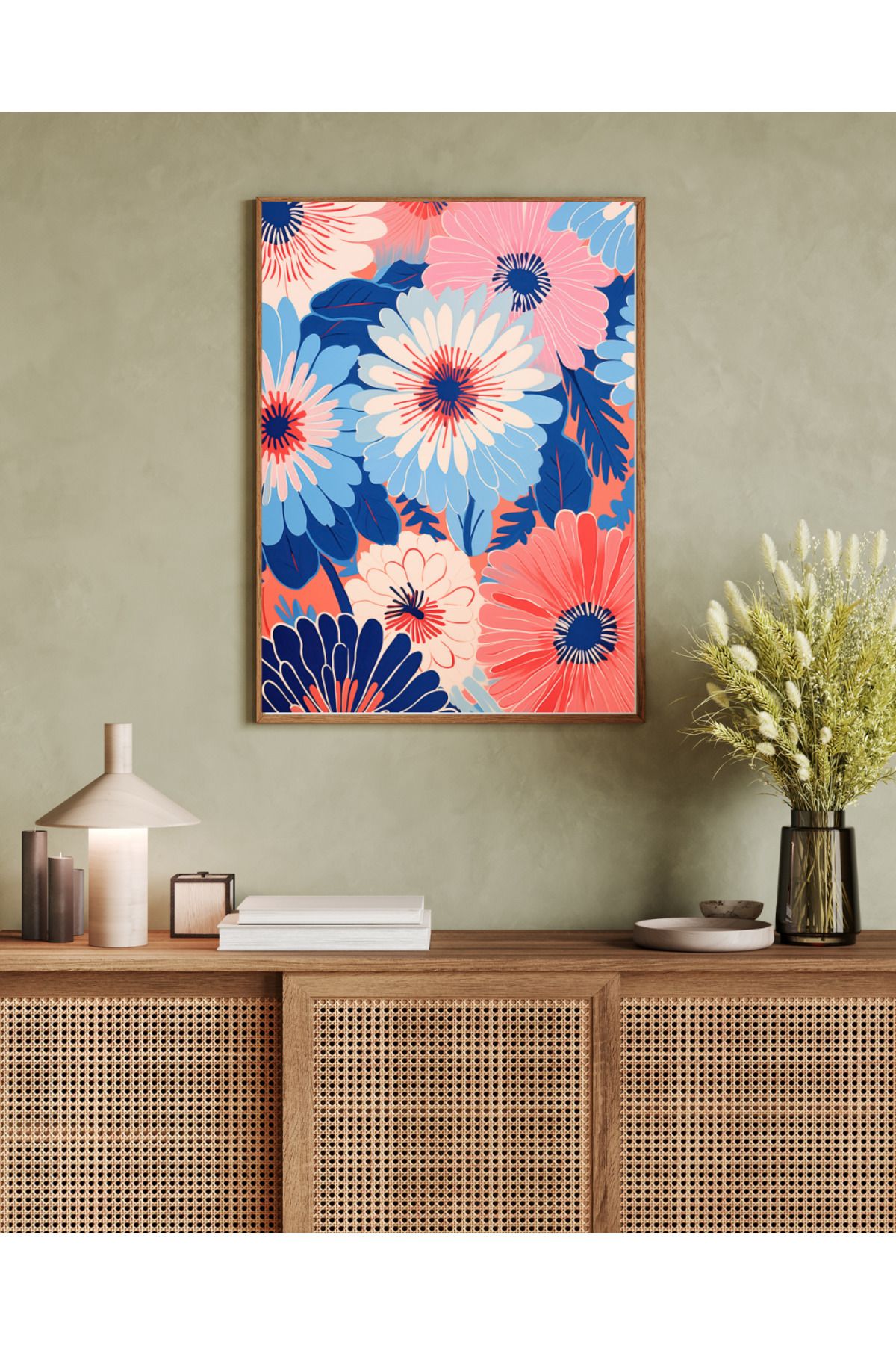woodhomeworks tek parça salon ofis dekor tablo