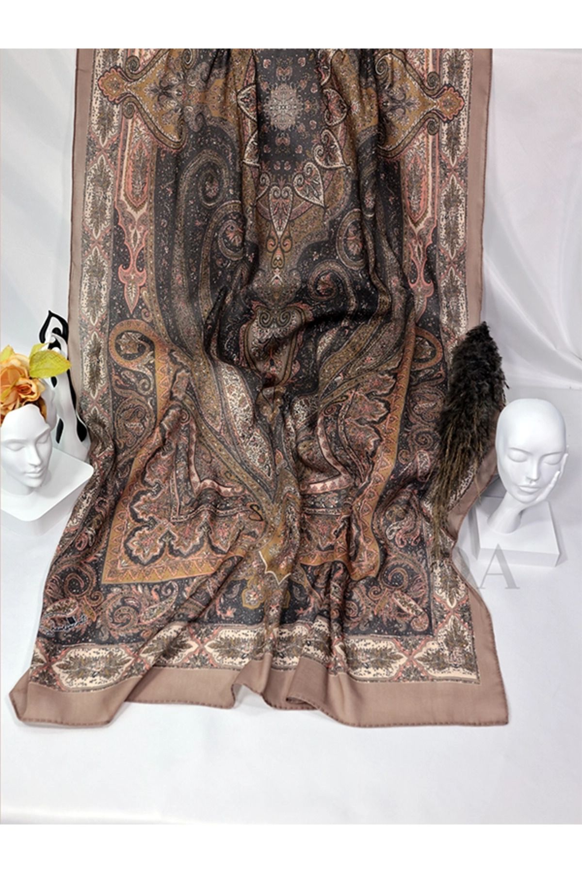 LUSSAMODA GLAMOUR-PAMUKLU-ETNİK-SOFT ŞAL