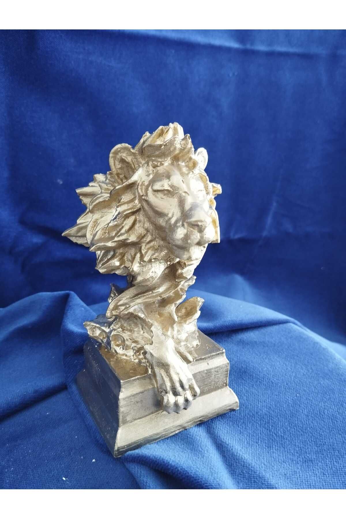 DecorWiz Dekoratif ASLAN Biblo Gold Renk