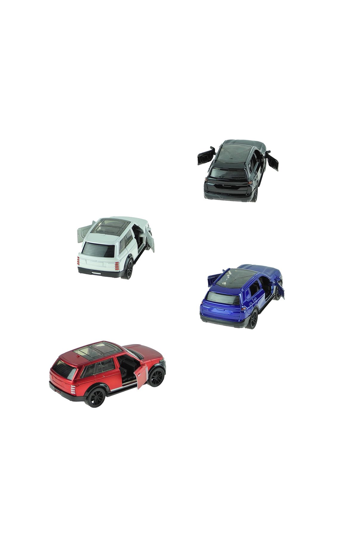 Erzi Oyuncak Metal Arabalar 4lü Set metal jep Suv Çek Bırak 13 Cm