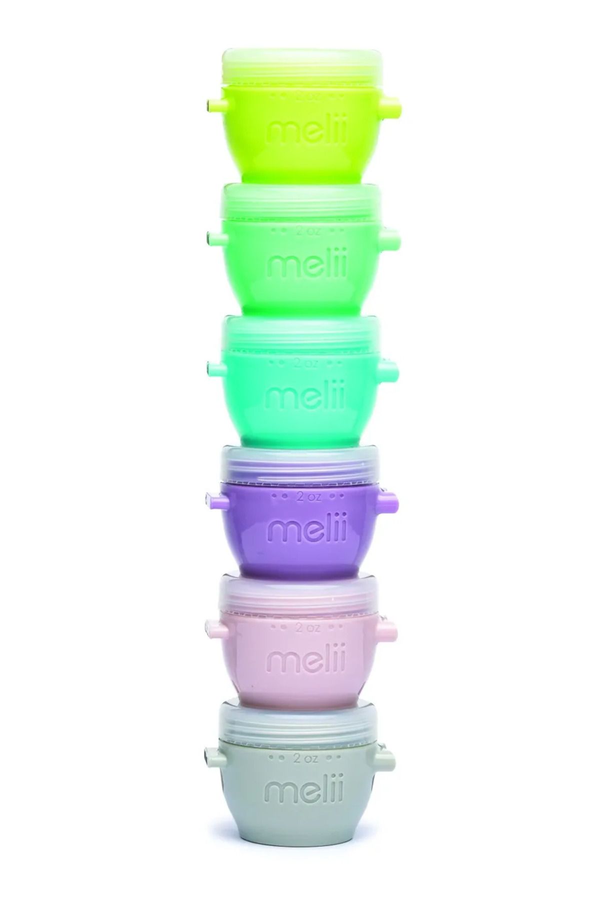 Melii-SET 6 RECIPIENTE SILICON SNAP&GO, MELII, 59 ML 4