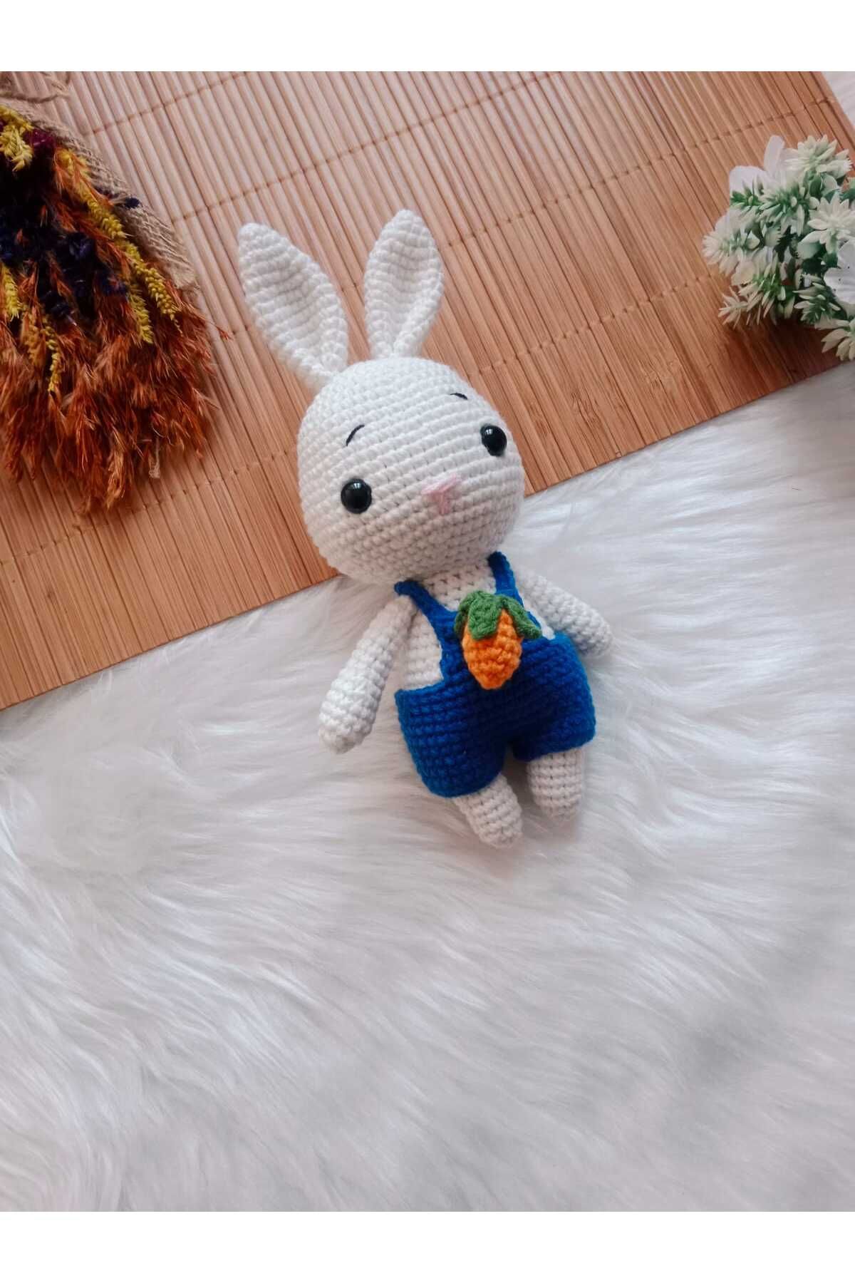 SR HOBİ Amigurumi Minik Tavşan Mavi