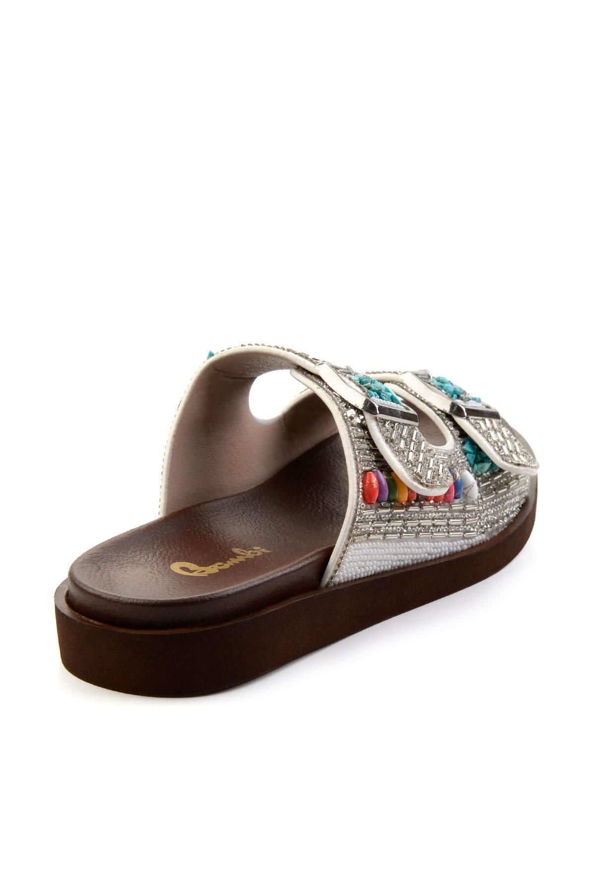 Bambi-White Women's Slippers K04823121187 4