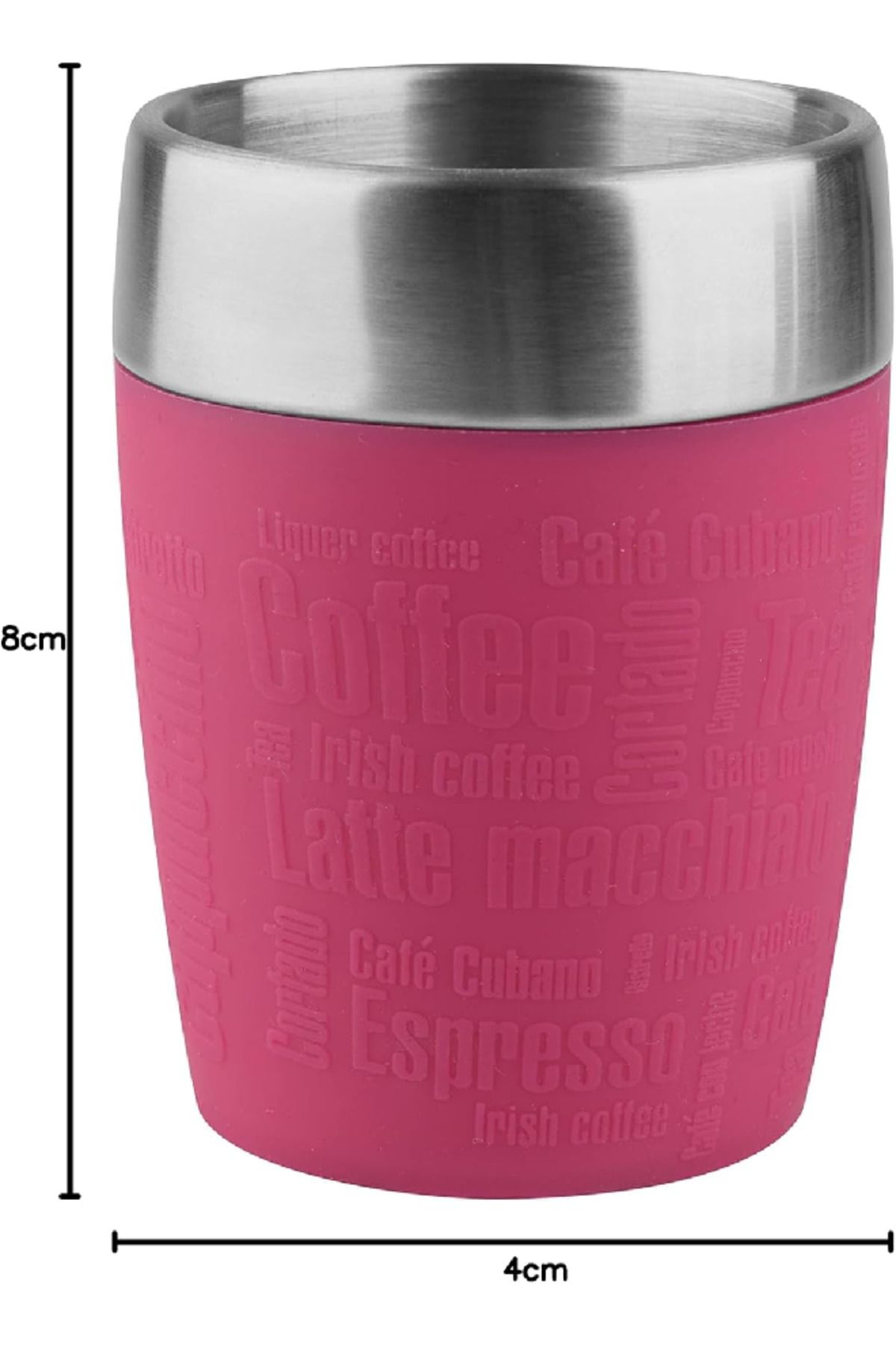 emsa-Emsa 514517 Travel Cup – 200ml Insulated Drinking Cup with Rotating Closure, Raspberry 8