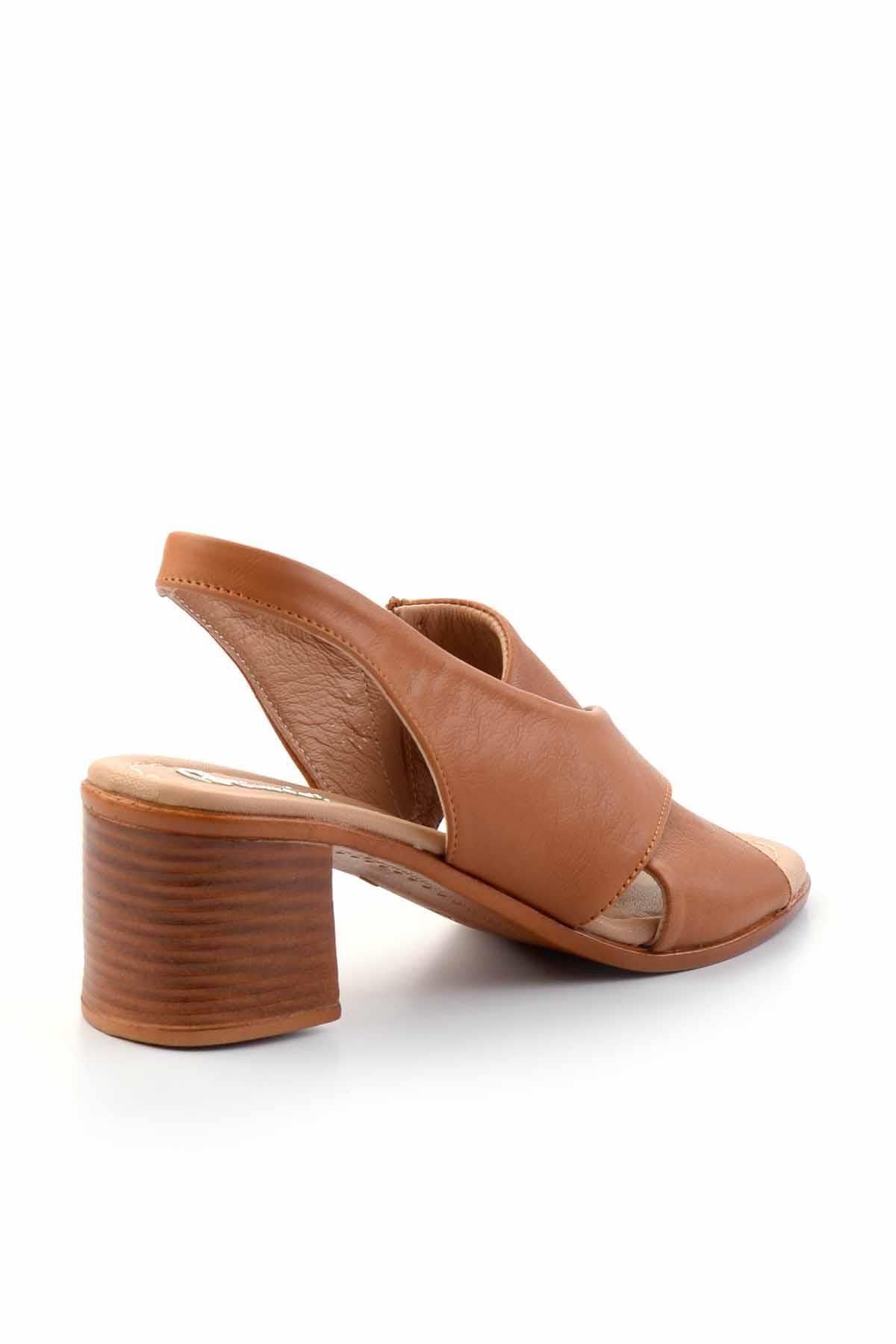 Bambi-Barna valódi bőr női klasszikus sarkú cipő K 05586452803 4