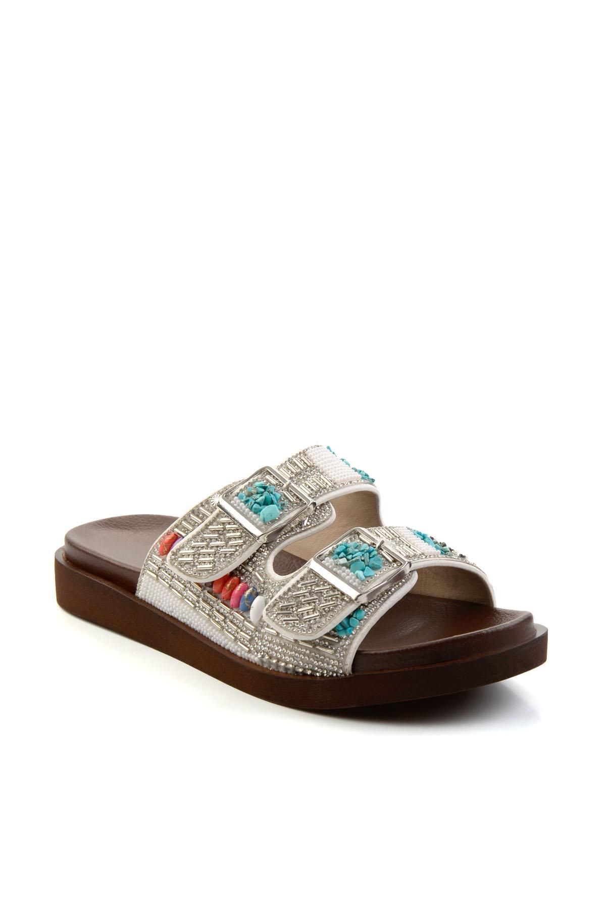 Bambi-White Women's Slippers K04823121187 3