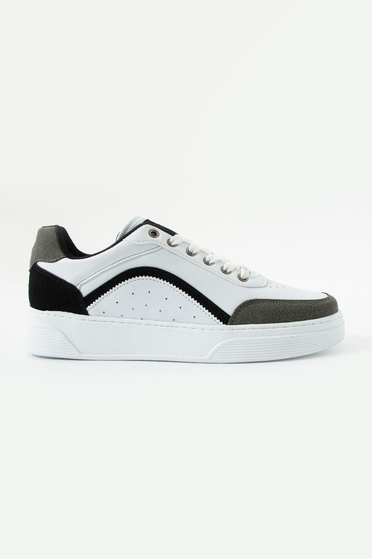 L.A Polo Beyaz Füme Delikli Erkek Sneaker