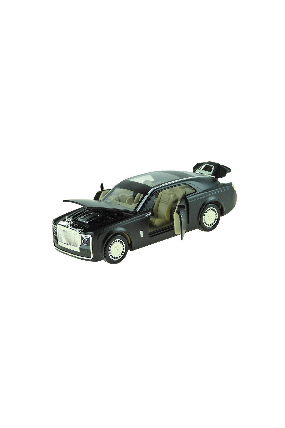 Erzi Oyuncak Metal Araba Çek Bırak Işıklı Sesli Phantom 13 cm Siyah