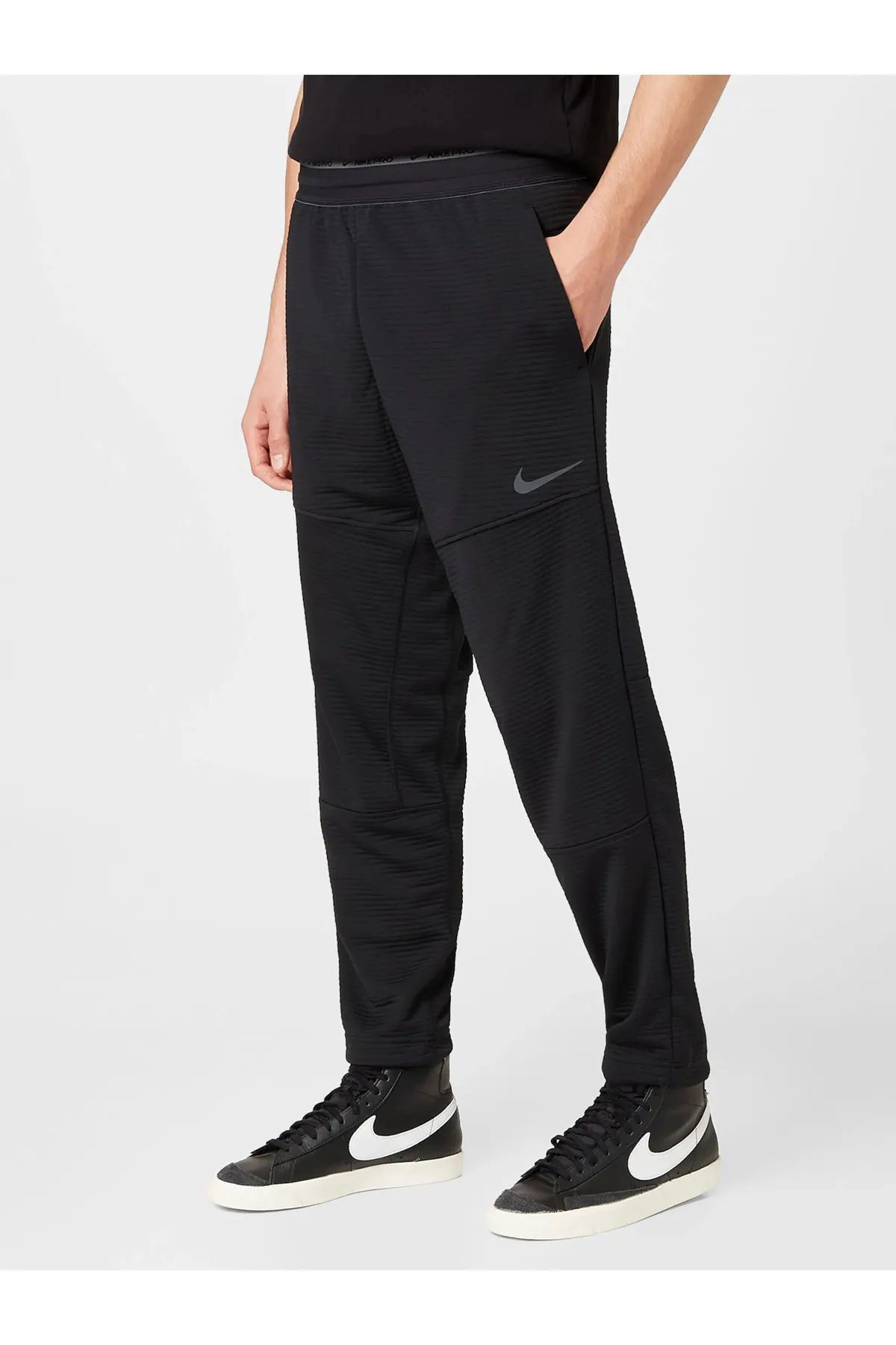 Nike DV9910-010 Pro Fleece Erkek Siyah Antrenman Eşofman Altı