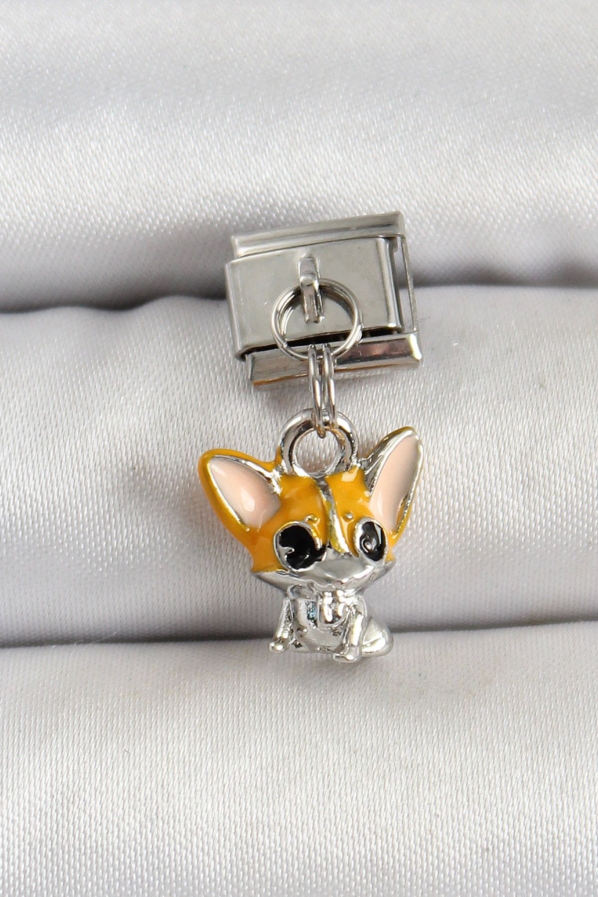 OurStyles 316L Çelik Gümüş Renk Chihuahua Köpek Model Nomination Charm - TJ-BC1507 - trend ürün
